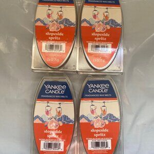 YANKEEE CANDLE SLOPESIDE SPRITZ fragranced wax melts 4 packs (6 melts in each)